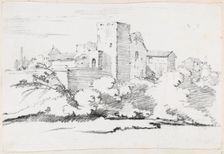 Buildings behind the Vatican, 1744/1750. Creator: Joseph-Marie Vien the Elder