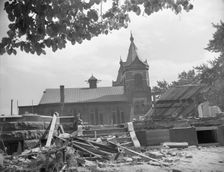 Buildings being torn down on Independence Avenue to make space..., Washington, D.C, 1942. Creator: Gordon Parks