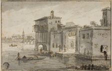 Buildings Beside Lagoon, n.d