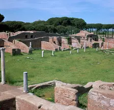 Buildings in Ostia, the main port of Rome, 2nd century