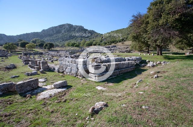 Buildings in Kassope, Greece. Creator: Samuel Magal.