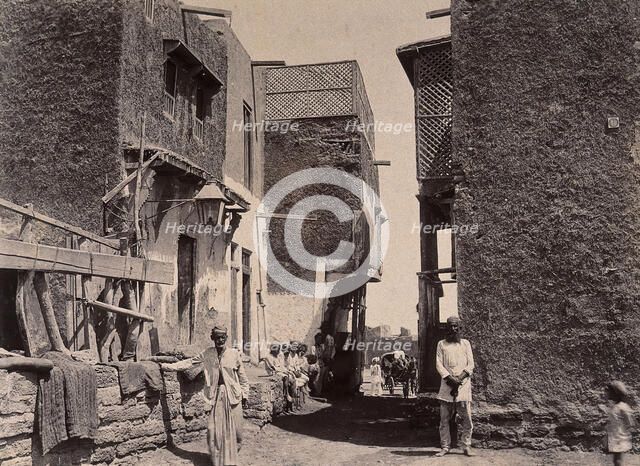 Buildings in the town of Machi Meani, Karachi, India, 1897. Creator: Unknown.