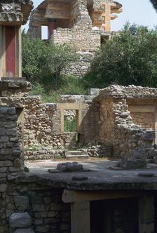 Buildings in the southern part of the Minoan Royal Palace at Knossos, 21st century BC