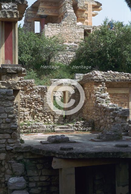 Buildings in the southern part of the Minoan Royal Palace at Knossos, 21st century BC. Artist: Unknown