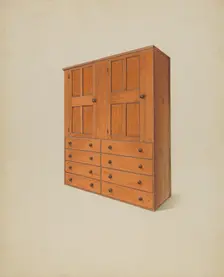 Built-In Drawers, 1937. Creator: John W Kelleher