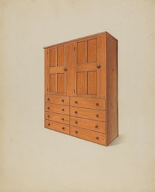 Built-In Drawers, 1937. Creator: John W Kelleher