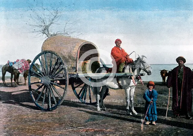 Bukhara wagon, Uzbekistan, c1890. Artist: Gillot