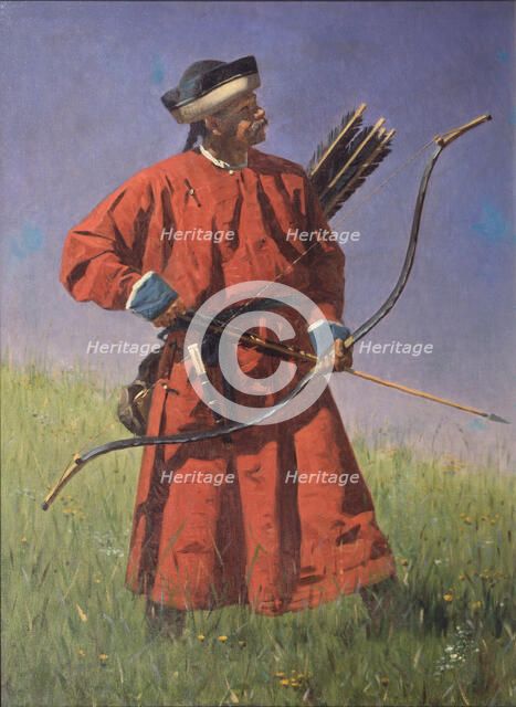 Bukharan Soldier (Sarbaz). Artist: Vereshchagin, Vasili Vasilyevich (1842-1904)