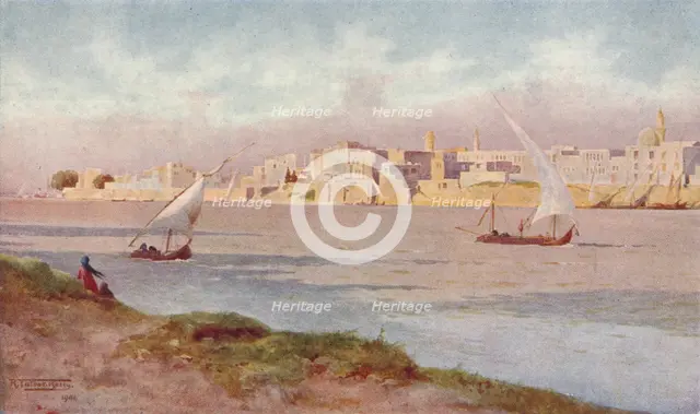 'Bulak from Ghezireh', c1880, (1904). Artist: Robert George Talbot Kelly.