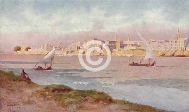 'Bulak from Ghezireh', c1880, (1904). Artist: Robert George Talbot Kelly.