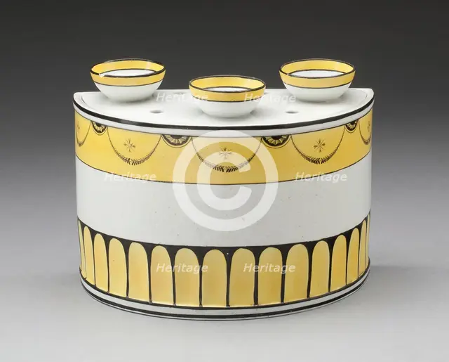 Bulb Pot with Cover (one of a pair), England, 18th/19th century. Creator: Unknown.