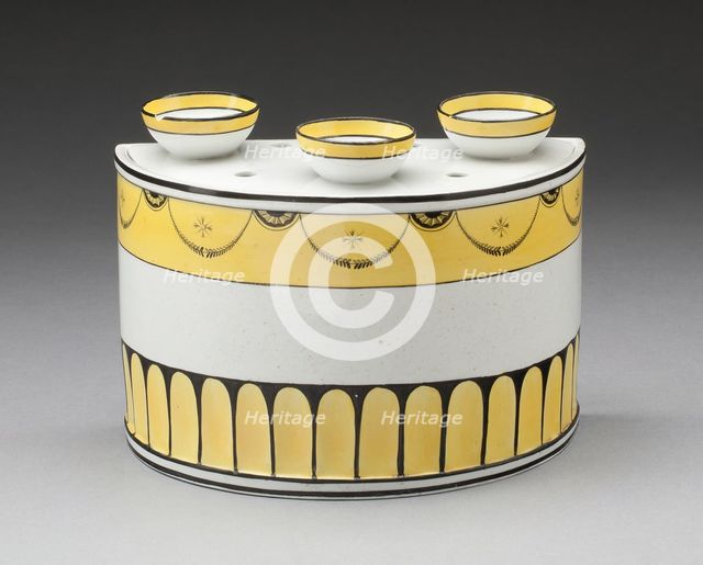 Bulb Pot with Cover (one of a pair), England, 18th/19th century. Creator: Unknown.