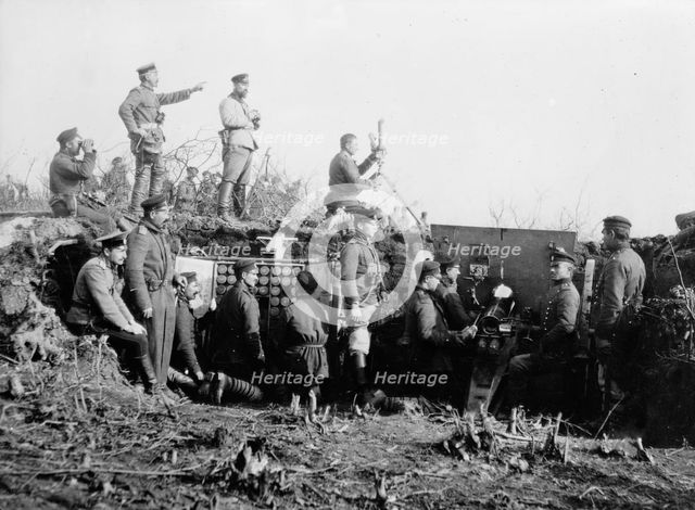 Bulgar Battery, Tchataldja #13, between c1910 and c1915. Creator: Bain News Service.