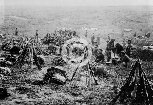 Bulgar evening meal, between c1910 and c1915. Creator: Bain News Service.