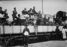 Bulgaria - Commissary Stores going to front, between c1910 and c1915. Creator: Bain News Service