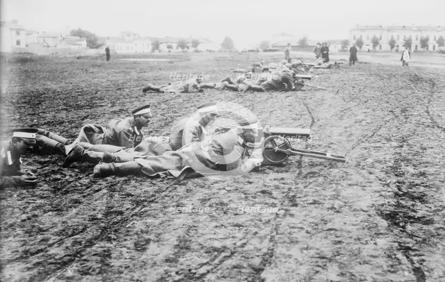 Bulgaria, rapid fire guns, between 1914 and c1915. Creator: Bain News Service.
