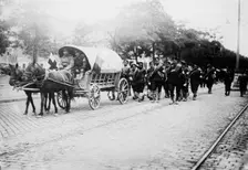 Bulgarian ambulance going to front, between c1910 and c1915. Creator: Bain News Service