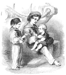 Bulgarian Children, wounded at Kustendjeh, 1854. Creator: Unknown