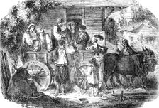 Bulgarian Peasantry; Country Cart 1854. Creator: Unknown