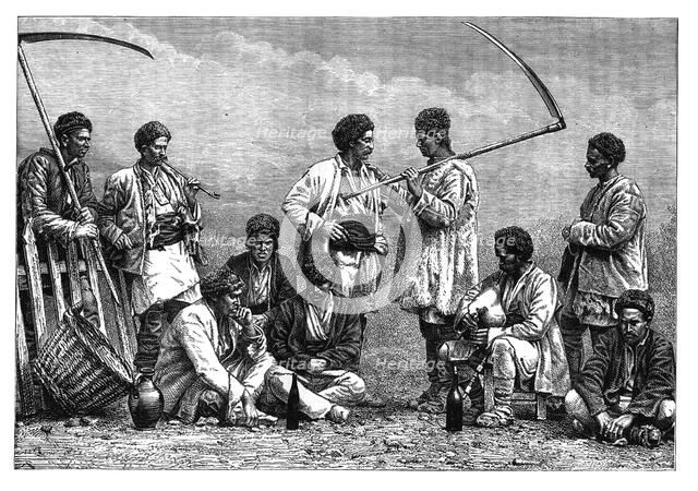 Bulgarian peasants, c1890. Artist: Unknown