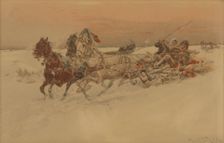 Bulgarian troika, 1895-1900. Creator: Jaroslav Vesin