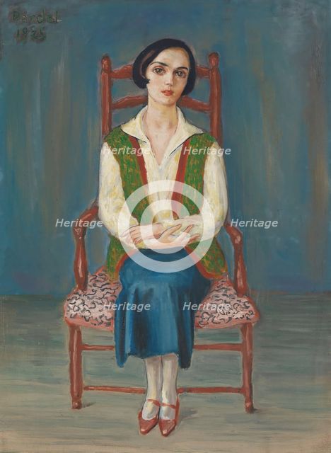 Bulgarian woman , 1925. Creator: Nils Dardel.