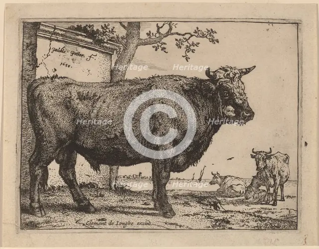 Bull, 1650. Creator: Paulus Potter.