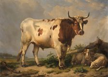 Bull, 1847. Creator: Eugène Verboeckhoven