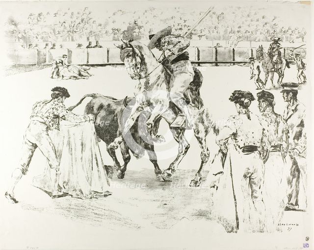 Bull-Fight, 1897. Creator: Alexandre Lunois.