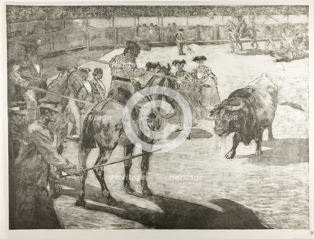 Bull-Fight, 1897. Creator: Alexandre Lunois.