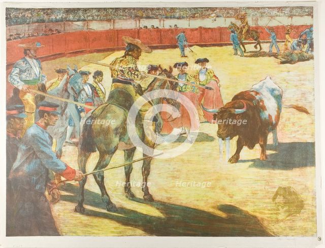 Bull-Fight, 1897. Creator: Alexandre Lunois.