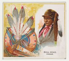 Bull Head, Pawnee, from the American Indian Chiefs series (N36) for Allen & Ginter Cigaret..., 1888. Creator: Allen & Ginter