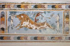 Bull-leaping fresco from Knossos