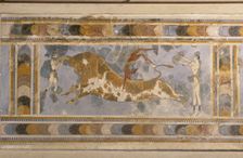 Bull-Leaping (from the Palace Complex of Knossos). Artist: Bronze Age culture