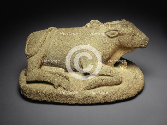 Bull, Possibly God Shiva's Mount, Nandi, 9th century. Creator: Unknown.