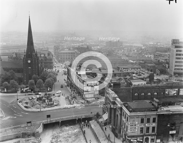 Bull Ring Centre, Birmingham, 24/05/1961. Creator: John Laing plc.