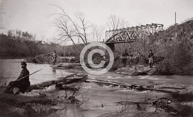 Bull Run. Bridge Near Union Mills, ca. 1862. Creator: Tim O'Sullivan.