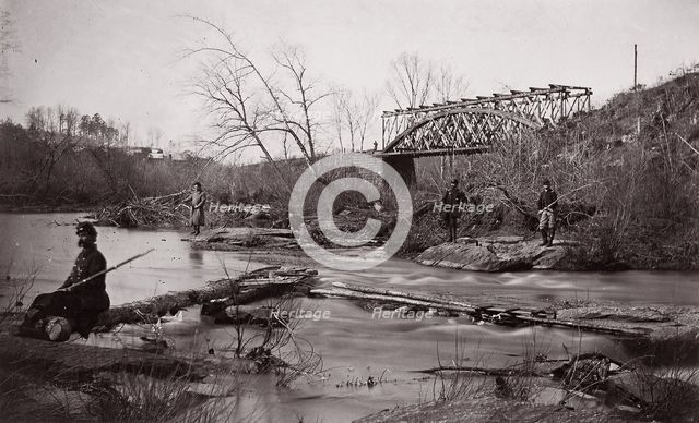 Bull Run. Bridge Near Union Mills, ca. 1862. Creator: Tim O'Sullivan.