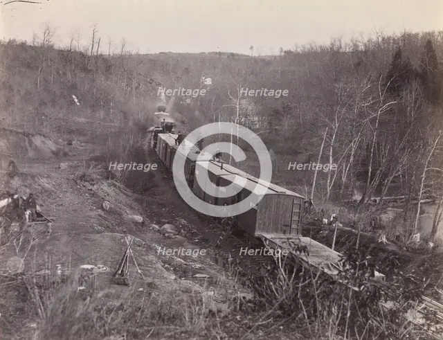 Bull Run. Orange and Alexandria R.R. near Union Mills, 1861-65. Creator: George N. Barnard.