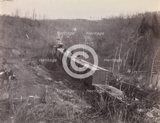 Bull Run. Orange and Alexandria R.R. near Union Mills, 1861-65. Creator: George N. Barnard.