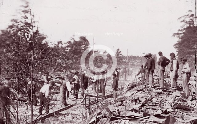 Bull Run. Orange and Alexandria R.R. near Union Mills, 1861-65. Creators: Tim O'Sullivan, George N. Barnard.