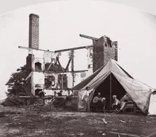 Bull Run, Mrs. Henry's House, 21 July 1861, 1861. Creator: George N. Barnard