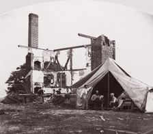 Bull Run, Mrs. Henry's House, 21 July 1861, 1861. Creator: George N. Barnard