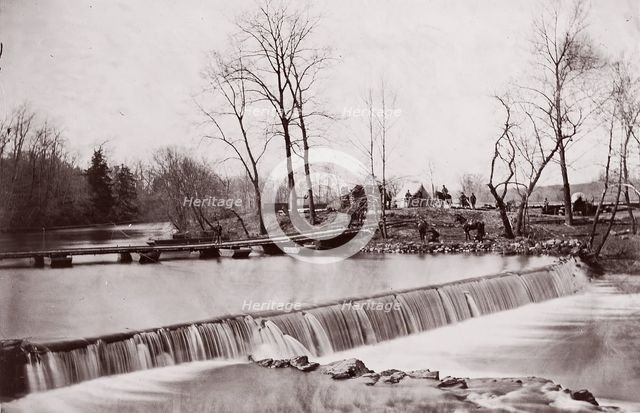 Bull Run. Pontoon Bridge near Blackburn's Ford, 1862. Creators: Tim O'Sullivan, George N. Barnard.