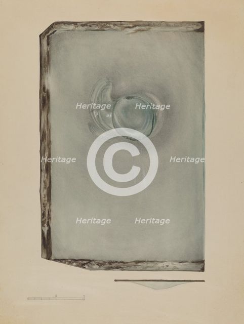 Bull's Eye Glass, 1935/1942. Creator: John Tarantino.