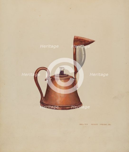 Bull's Eye Hand Lantern, c. 1942. Creator: Ernest A Towers Jr.