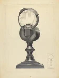Bull's Eye Lamp, c. 1939. Creator: Charlotte Winter