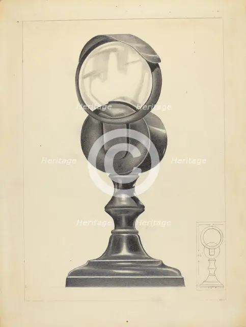 Bull's Eye Lamp, c. 1939. Creator: Charlotte Winter.