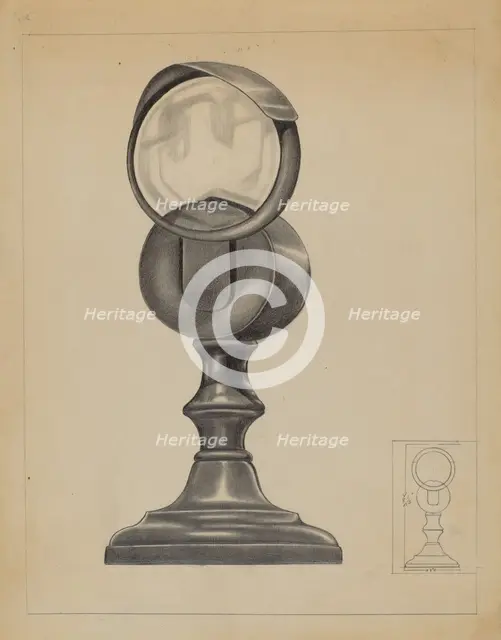 Bull's Eye Lantern, c. 1936. Creators: Charles Charon, Charlotte Winter.
