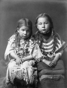 Bull Shoe's children, c1910. Creator: Edward Sheriff Curtis